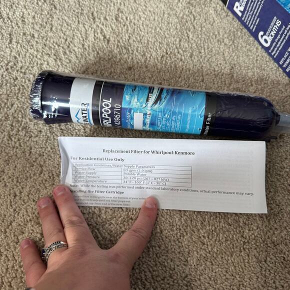 NEW Alpine Water Refrigerator Water Filter Fits WP 4396841 / 4396710 - Picture 7 of 11